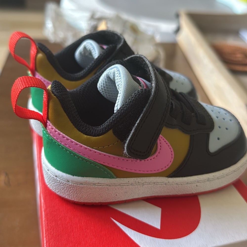 Toddler Multicolor Nike Dunks Sneakers with Velcro